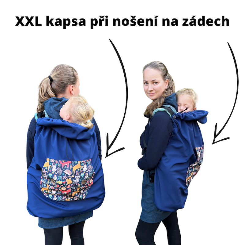 XXL KAPSA tmavě modrá a vesmír