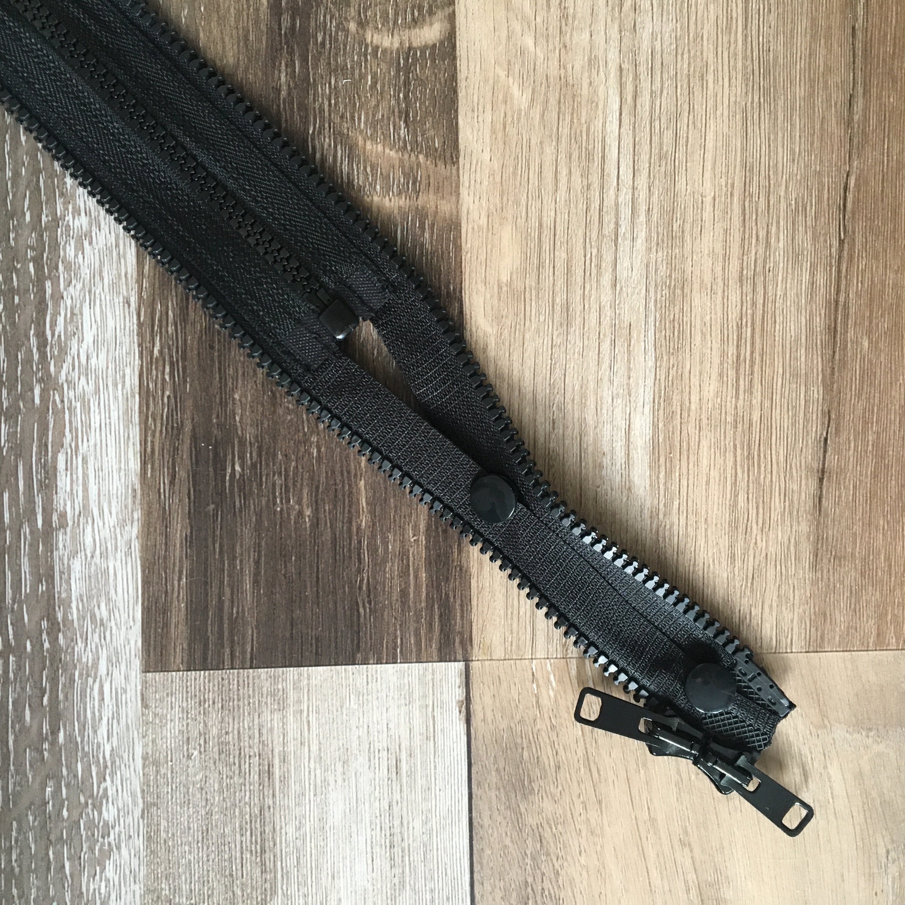 ZIP ADAPTÉR KIN KOSTĚNÝ 6 MM dva jezdce - PRODLUŽOVACÍ na 85 cm