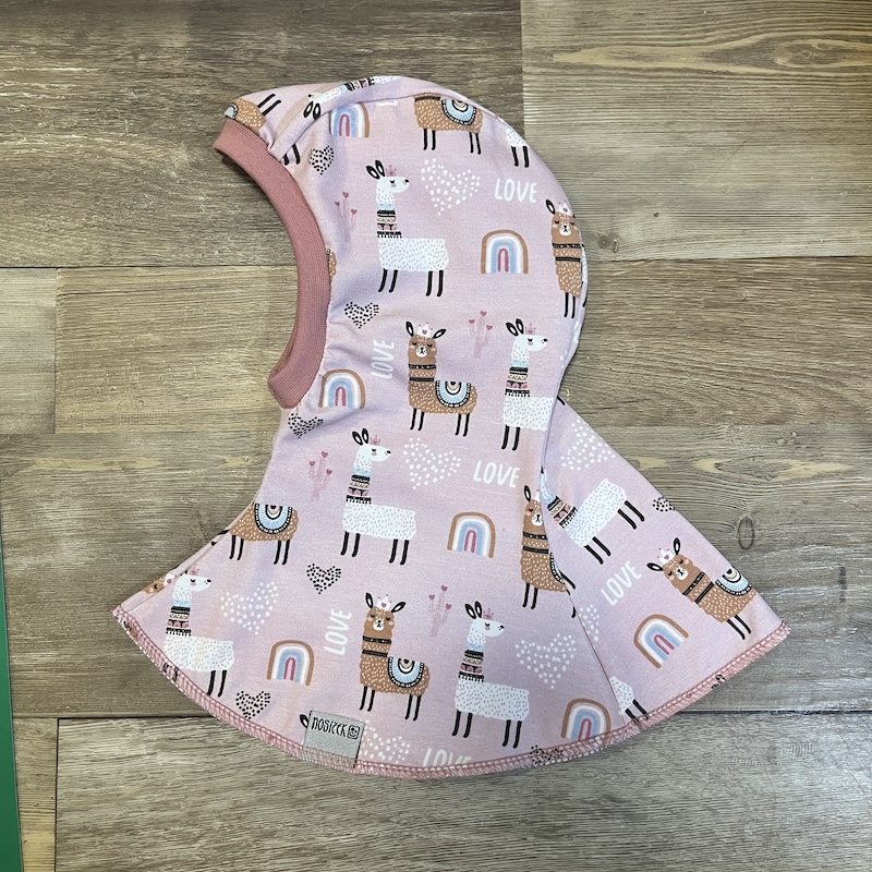 KUKLA JEDNOVRSTVÁ růžové lamy vel. 5 (49-53 cm)