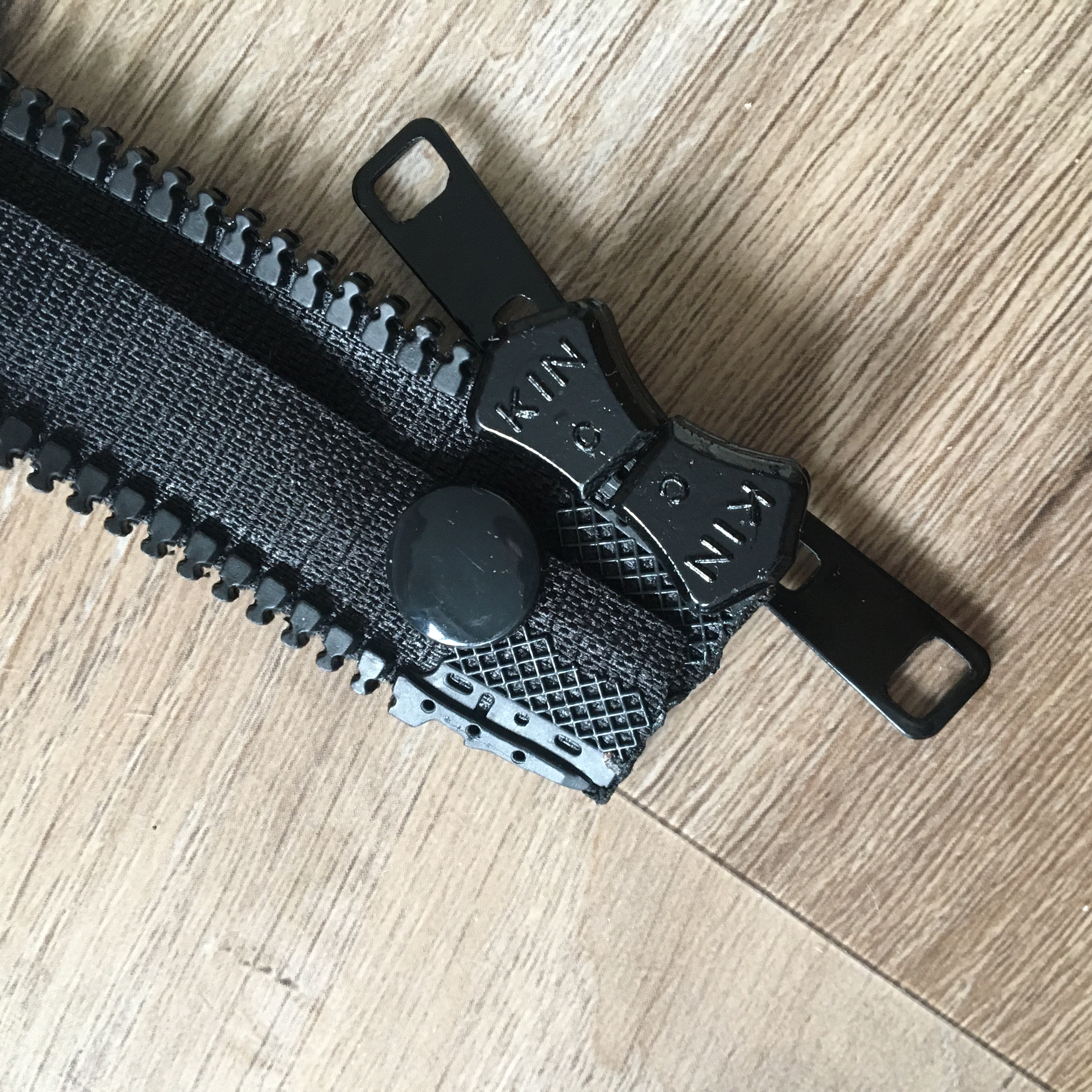 ZIP ADAPTÉR KIN KOSTĚNÝ 6 MM dva jezdce - PRODLUŽOVACÍ na 85 cm