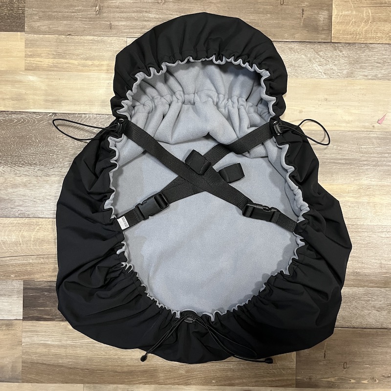 XXL KAPSA růžové kočky a černá se šedým flísem