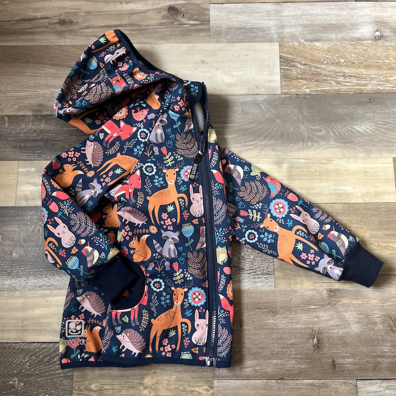 SOFTSHELLOVÁ BUNDA (ušití do cca týdne) lesní zvířátka