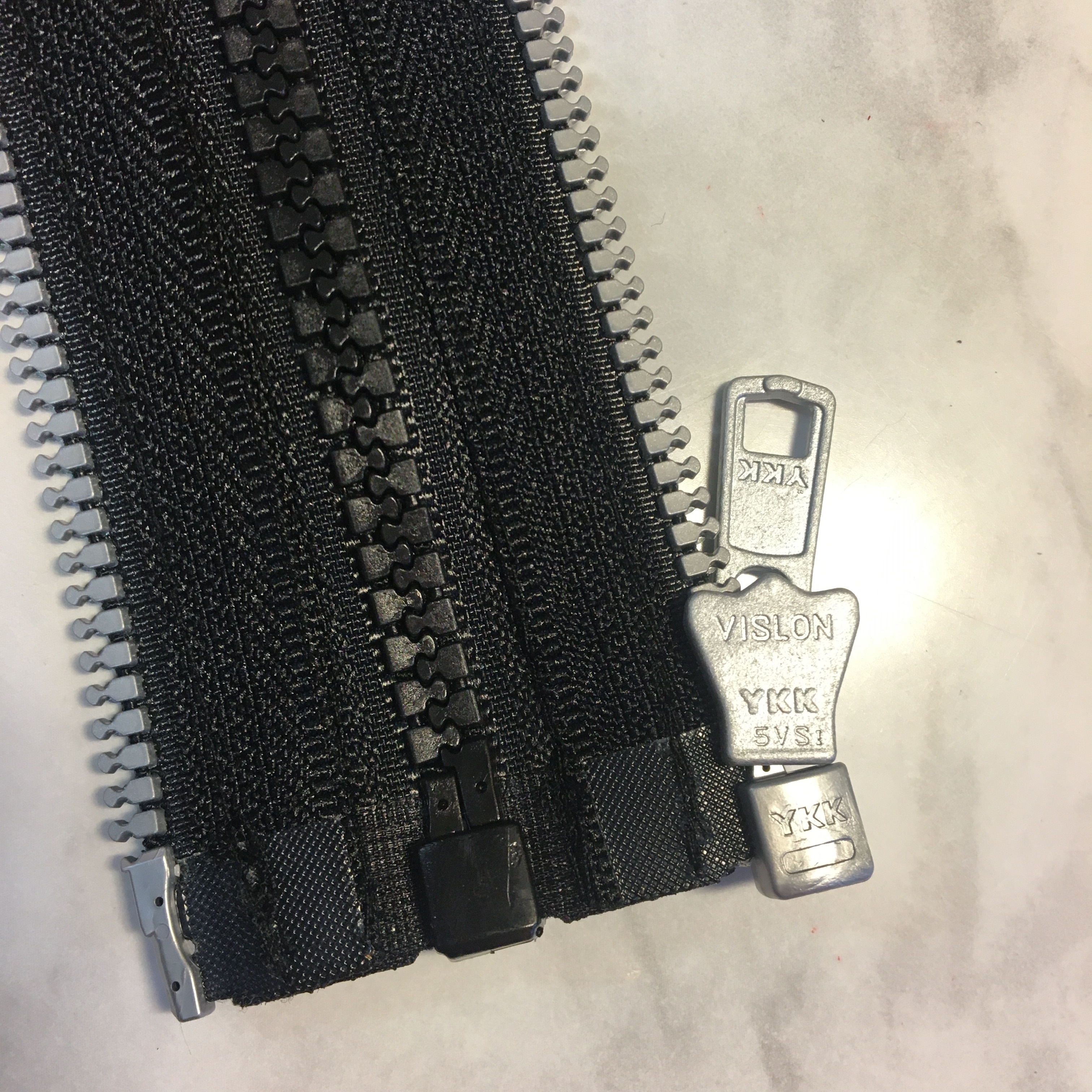 ZIP ADAPTÉR YKK "METALUXE" 5 MM