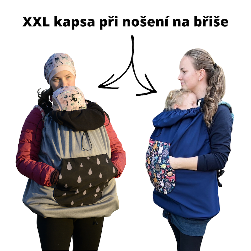 XXL KAPSA černá a šedá
