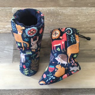 CAPÁČKY SOFTSHELL A FLEECE lesní zvířátka 13 cm