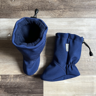 CAPÁČKY SOFTSHELL A FLEECE tmavě modrá 15 cm