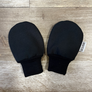 RUKAVIČKY SOFTSHELL A FLEECE černá 9-24 m