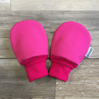 RUKAVIČKY SOFTSHELL A FLEECE fuchsiová 0-15 m