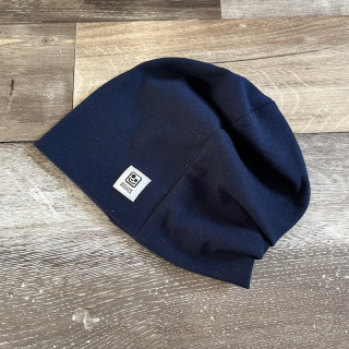 NÁPLETOVÁ ČEPICE tmavě modrá 6-199 let