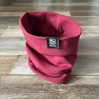 NÁPLETOVÝ NÁKRČNÍK bordó  2-6 let