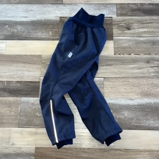 JARNÍ SOFTSHELLOVÉ KALHOTY žíhaná tmavě modrá