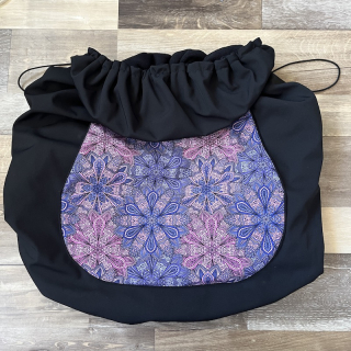 XXL KAPSA fialová mandala s černou