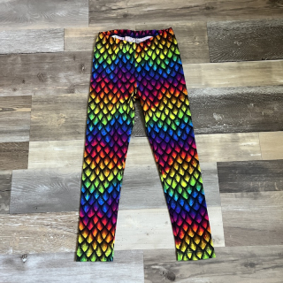 DÍVČÍ LEGINY dračí šupiny vel. 110-116