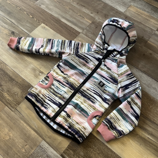 SOFTSHELLOVÁ BUNDA (skladem ihned k odeslání) pruhy vel. 98-104