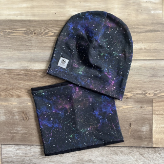 SET: ČEPICE A NÁKRČNÍK vesmír 2-6 let