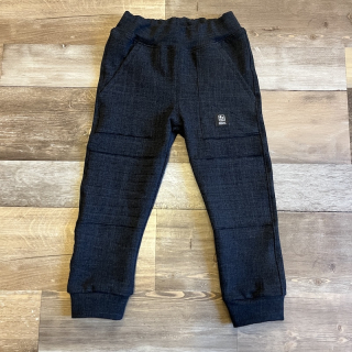 TEPLÁKOVÉ KALHOTY jeans černá